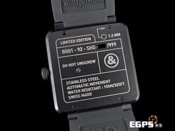 Bell & Ross 柏萊士 Instruments系列 Horizon BR01-92-SHO <font color="#05f0f0">水平儀 姿態儀 PVD不鏽鋼材質</font> <font color="#FF0000">全球限量999只</font> 飛行錶 自動上鍊 46mm