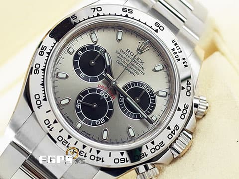 ROLEX 勞力士 Daytona 116509 迪通拿 計時碼表 18K白金材質 鍊帶款 2018年卡 錶友珍藏未使用品 灰色熊貓面盤 梁家輝 自動上鏈 40mm
