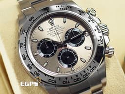 ROLEX 勞力士 Daytona 116509 迪通拿 計時碼表 18K白金材質 鍊帶款 <font color="#FF0000">2018年卡 錶友珍藏未使用品 </font><font color="#05f0f0">灰色熊貓面盤 梁家輝</font> 自動上鏈 40mm