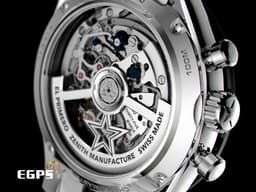 ZENITH 真力時 El Primero 高振頻 Chronomaster Sport <font color="#4167b4">經典</font><font color="#747272">三色</font><font color="#d9d8d8">計時</font>盤 03.3100.3600/21.M3100 不鏽鋼 陶瓷錶圈 1/10秒 計時碼表 <font color="#FF0000">2023年台灣公司貨 另附原廠皮帶組 </font>自動上鍊 41mm