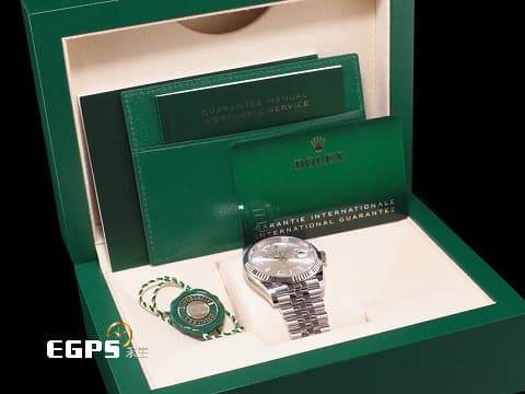 ROLEX 勞力士 DateJust 126234 蠔式日誌型 銀色放射紋面盤 DJ36 經典三角坑紋錶圈 2025年保卡 紀念型(Jubilee)五銖錶帶 自動上鍊 36mm
