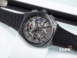 ZENITH 真力時 Defy El Primero 21 計時碼錶 49.9000.9004/78.R582 <font color="#ff00ff">黑陶瓷材質 鏤空面盤 高振頻 1/100秒 </font> <font color="#FF0000">2025年保卡</font> 自動上鍊 44mm