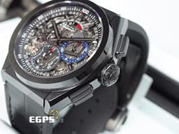 ZENITH 真力時 Defy El Primero 21 計時碼錶 49.9000.9004/78.R582 <font color="#ff00ff">黑陶瓷材質 鏤空面盤 高振頻 1/100秒 </font> <font color="#FF0000">2025年保卡</font> 自動上鍊 44mm