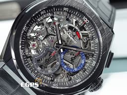 ZENITH 真力時 Defy El Primero 21 計時碼錶 49.9000.9004/78.R582 <font color="#ff00ff">黑陶瓷材質 鏤空面盤 高振頻 1/100秒 </font> <font color="#FF0000">2025年保卡</font> 自動上鍊 44mm