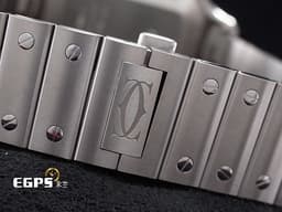 CARTIER 卡地亞 Santos de Cartier 山度士 WSSA0037 大型 <font color="#8a8a8a">ADLC碳鍍層處理外框</font> 不鏽鋼材質 經典 大三針 <font color="#FF0000">2020年保卡 新式「QuickSwitch」錶帶快拆系統 附橡膠錶帶</font> 自動上鍊 39.8mm
