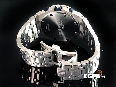 AUDEMARS PIGUET 愛彼 AP錶 ROYAL OAK OFFSHORE 26237ST.OO.1000ST.01 不鏽材質鋼 皇家橡樹 離岸型 25週年 1993年復刻版 藍色格紋面盤 2021年保卡 計時碼表 自動上鍊 42mm