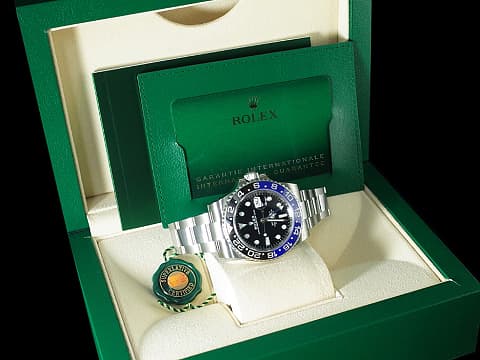 ROLEX 勞力士 GMT-Master II 格林威治型 126710 BLNR 蝙蝠俠 Batman 藍黑圈 126710BLNR 兩地時間 2021年保卡 蠔式(Oyster)三節錶帶 自動上鍊 40mm