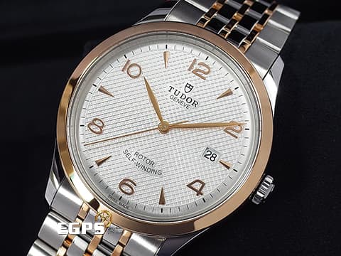 TUDOR 帝舵 1926系列 91651 周杰倫代言款 玫瑰金 半金款 銀白色網格面盤 經典 大三針 2025年新式保卡 自動上鍊 41mm