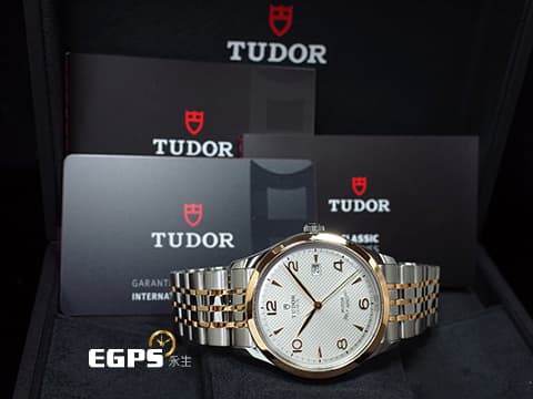 TUDOR 帝舵 1926系列 91651 周杰倫代言款 玫瑰金 半金款 銀白色網格面盤 經典 大三針 2025年新式保卡 自動上鍊 41mm