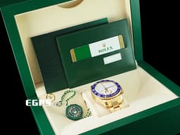 ROLEX 勞力士 Yacht-Master II 蠔式 遊艇名仕型 116688 <font color="#3163b4">絕版藍鋼指針面盤 藍色陶瓷錶圈</font> 帆船 倒數 計時碼表 <font color="#f0dc7a">18K黃金材質</font> 全金大遊艇 <font color="#FF0000">2017年保單</font> 自動上鍊 44mm