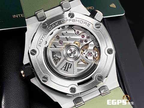 Audemars Piguet 愛彼 AP錶 Royal Oak Offshore Diver 皇家橡樹 離岸型 15720ST.OO.A052CA.01 軍綠色「Méga Tapisserie」超大型格紋面盤 ROO 不鏽鋼 潛水錶 2024年保單 最新錶帶快拆系統 15720 ST 自動上鍊 42mm