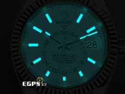 ROLEX 勞力士 Sky-Dweller 326934 天行者 白色面盤 白K金材質外圈 <font color="#FF0000"> 年曆錶 <font color="#FFFFFF">白面 </font>天行者 紀念型(Jubilee)錶帶,2022年新式保卡</font> 自動上鍊 42mm