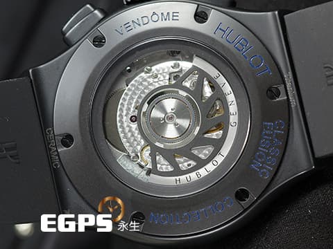 HUBLOT 宇舶 Classic Fusion Chronongraph 經典融合 計時碼錶 521.CI.1190.GR.ABB12 黑陶瓷材質 深藍色指針、時標 台灣公司貨 自動上鍊 45mm