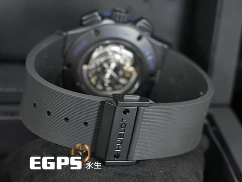 HUBLOT 宇舶 Classic Fusion Chronongraph 經典融合 計時碼錶 521.CI.1190.GR.ABB12 黑陶瓷材質 深藍色指針、時標 台灣公司貨 自動上鍊 45mm