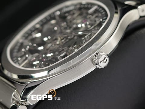 PIAGET 伯爵 Polo skeleton 系列 G0A45001 不鏽鋼材質 微型自動盤、鏤空面盤 超薄 2021年保卡 自動上鍊 42mm