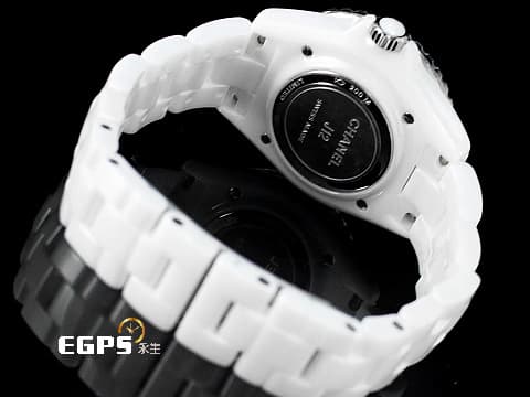 CHANEL 香奈兒 J12 H6755 白陶瓷 Pink Blush 粉紅色時標 限量1200只 經典 大三針 專利不鏽鋼蝴蝶扣 2022年台灣公司貨 石英腕錶 33mm