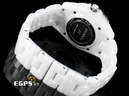 CHANEL 香奈兒 J12 H6755 白陶瓷 <font color="#FFC0CB">Pink Blush 粉紅色時標 限量1200只 </font> 經典 大三針 專利不鏽鋼蝴蝶扣 <font color="#FF0000">2022年台灣公司貨</font> 石英腕錶 33mm