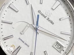 GRAND SEIKO 特級精工 GS 精工 Heritage Collection系列 Spring Drive SBGA211 大三針 <font color="#05f0f0">動能顯示</font> <font color="#fafa01">白鈦材質</font> <font color="#0582f5">雪姬Snowflake </font><font color="#FF0000">2022年保卡</font> 自動上鍊 41mm