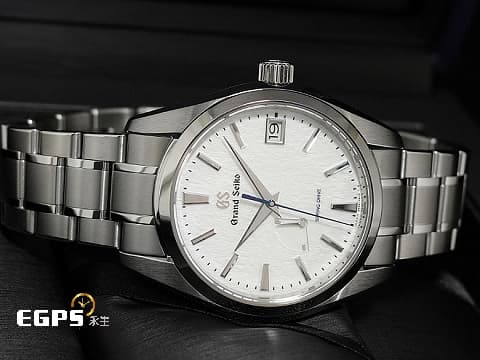 GRAND SEIKO 特級精工 GS 精工 Heritage Collection系列 Spring Drive SBGA211 大三針 動能顯示 白鈦材質 雪姬Snowflake 2022年保卡 自動上鍊 41mm
