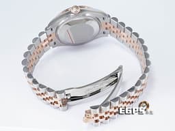 ROLEX 勞力士 Lady-Datejust 蠔式日誌型 278381RBR-0032 18玫瑰金半金款<font color="#05f0f0"> 停產絕版款 鑲鑽銀色花朵圖案面盤 紀念型(JUBILEE)錶帶 原廠鑲嵌鑽石錶圈</font><font color="#FF0000"> 2023年新式保卡 蒐藏未使用品</font> 自動上鍊 31mm