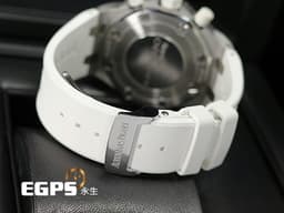 Audemars Piguet 愛彼 AP錶 Ladies Royal Oak Offshore 26283ST.OO.D010CA.01 皇家橡樹<font color="#b69a9a"> </font><font color="#cd0fe6">白色超大格紋面盤 </font><span style="font-size: 10pt;">離岸型 計時碼表 <font color="#ff0000">絕美氣質AP女表 經典絕版品 </font>白色橡膠錶帶~<font color="#ffb7dd"> </font></span><span style="font-size: 10pt;">自動上鍊 37mm</span>