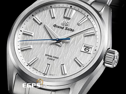 GRAND SEIKO 特級精工 精工 Evolution 9系列 SLGA009 Spring Drive 五日鍊 以岩手縣精工高級時計工坊的白樺樹森林的木皮為靈感,展現與自然天地共生的永恆,展現GS一貫的日式美學 不鏽鋼材質 2025年保單 自動上鍊 40mm