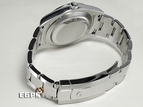 ROLEX 勞力士 DateJust II 116334 經典 蠔式日誌型 不鏽鋼款 18K白金三角坑紋錶圈 銀色面盤 2017年保卡 自動上鍊 41mm