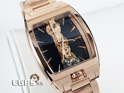 CORUM 崑崙 Golden Bridge 金橋 113.150.55/V100 FN02 中型 18K玫瑰金材質 錶壇傳奇長方直線形金橋雕花機芯 限量600只 整支重約4.8兩 新錶參考訂價:2,270,000元 手動上鏈 31x51mm