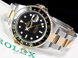 Rolex 勞力士 GMT-Master II 蠔式 格林威治型 16713 經典 兩地時間 不鏽鋼 <font color="#f5dea8">18K黃金 半金款</font> 自動上鍊 40mm