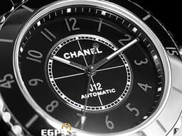 CHANEL 香奈兒 J12 Phantom 幻影系列 H6185 <font color="#0582f5">黑色高科技精密陶瓷材質</font> <font color="#FF0000">2026年保卡 僅試戴極新品</font> 自動上鍊 38mm