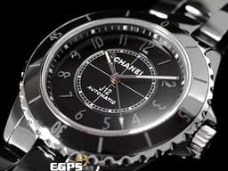 CHANEL 香奈兒 J12 Phantom 幻影系列 H6185 <font color="#0582f5">黑色高科技精密陶瓷材質</font> <font color="#FF0000">2026年保卡 僅試戴極新品</font> 自動上鍊 38mm