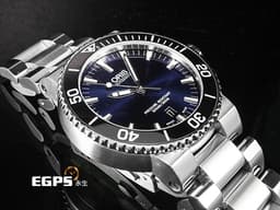 ORIS 豪利時 Aquis Date Calibre 400 時間之海 01 733 7653 4135-07 8 26 01PEB 不鏽鋼材質 <font color="#0582f5">藍色太陽紋放射面盤 單向陶瓷錶圈</font> <font color="#ff0000">台灣公司貨</font> 潛水錶 自動上鍊 43mm