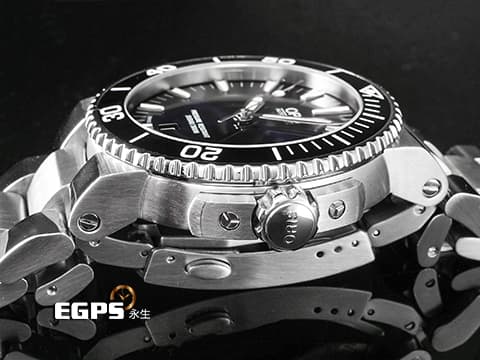 ORIS 豪利時 Aquis Date Calibre 400 時間之海 01 733 7653 4135-07 8 26 01PEB 不鏽鋼材質 藍色太陽紋放射面盤 單向陶瓷錶圈 台灣公司貨 潛水錶 自動上鍊 43mm