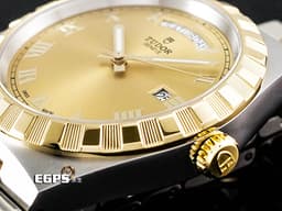 TUDOR 帝舵 Royal 28603-0004 皇家系列 星期日曆型 半金 <font color="#ffe953">香檳金色面盤</font> <font color="#FF0000">2026年保卡 半金腕錶超值首選款</font> 自動上鍊 41mm