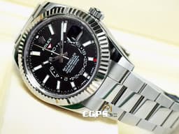 ROLEX 勞力士 Sky-Dweller 蠔式 天行者 326934 <font color="#5c5c5c">亮黑色面盤</font> 沙羅裝置 年曆錶 兩地時區 經典三角坑紋錶圈 <font color="#FF0000">2021年保單 蠔式(Oyster)三節錶帶</font> 自動上鏈 42mm