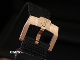 Audemars Piguet 愛彼 AP錶 Code 11.59系列 15210OR.OO.A002KB.03 <font color="#0000FF">煙燻藍色亮漆錶面盤</font> 15210 OR 玫瑰金 大三針 <font color="#FF0000">2023年保單</font> 自動上鍊 41mm