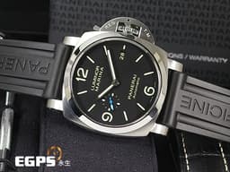 PANERAI 沛納海 Luminor Marina PAM01312 三日鍊 <font color="#4169e1">藍色小秒針</font> PAM1312 <font color="#90ee90">經典夜光三明治面盤</font> 不鏽鋼 <font color="#FF0000"> 2023年保單</font> 自動上鍊 44mm