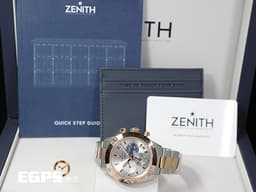 ZENITH 真力時 El Primero 高振頻 Chronomaster Sport <font color="#365fbf">經典</font><font color="#646262">三色</font><font color="#b0b0b0">計時</font>盤51.3100.3600/69.M3100 <font color="#f3baa1">玫瑰金 半金款</font> 1/10秒 計時碼表<font color="#FF0000"> 2022年台灣公司貨</font> 自動上鍊 41mm