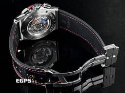HUBLOT 宇舶 Classic Fusion 經典融合 525.NX.0139.VRWC 鈦金屬材質 鏤空面盤 計時碼錶 <font color="#FF0000">板球世界盃標誌透明錶背</font> 自動上鍊 45mm