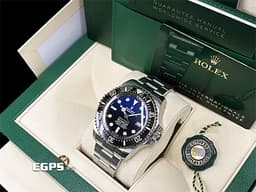 ROLEX 勞力士 Deepsea 海使者 D-Blue 136660 DB <font color="#7bbaea">漸</font><font color="#4e8cbc">層</font><font color="#2249a5">藍</font>面盤 深海 水鬼王<font color="#2828ff"> </font>136660DB 陶瓷錶圈 <font color="#FF0000">2024年新式保卡 </font>排氦氣閥 潛水錶 自動上鍊 44mm