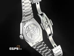 ZENITH 真力時 DEFY Skyline Ice Blue 碟飛系列 天際線 03.9300.3620 高振頻 <font color="#9ccee6">冰藍色四芒星飾太陽紋面盤 專賣店限定款</font> 1/10小秒針 不鏽鋼材質 <font color="#FF0000">2026年保卡 新式錶帶快拆設計 附原廠冰藍色橡膠錶帶</font> 自動上鍊 41mm