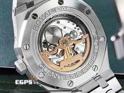 Audemars Piguet 愛彼 AP錶 Royal Oak Perpetual Calendar 皇家橡樹 不銹鋼材質 <font color="#0582f5">萬年曆 藍色面盤 月相盈虧</font> 26574ST.OO.1220ST.02 <font color="#ff0000">2023年保卡 已貼膜</font> 自動上鍊 41mm