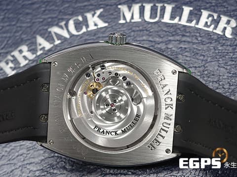 Franck Muller 法蘭穆勒 FM錶 Vanguard系列 Slim Vintage V41 綠色面盤 V41SS6AT 酒桶型 小秒針 不鏽鋼 2025年保單 自動上鍊 41mm