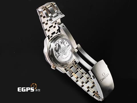 OMEGA 歐米茄 Seamaster Diver 300 海馬 21060445103001 鉭金屬+鈦金屬+Sedna金材質 計時碼表 藍色波浪紋陶瓷面盤 同軸擒縱 排氦氣閥 潛水錶 2023年保單 每只錶擁有獨立編號 特殊錶盒 值得收藏 自動上鍊 44mm