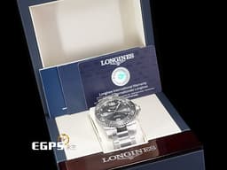 LONGINES 浪琴 Hydro Conquest 康卡斯 深海征服者 浪鬼 L37814766 <font color="#ADADAD">灰色陶瓷錶圈 灰色面盤 灰水鬼</font> 潛水錶 <font color="#FF0000">2026年保卡</font> 自動上鍊 41mm