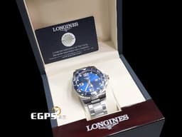 LONGINES 浪琴 Hydro Conquest 康卡斯 深海征服者 L37824966 浪鬼 <font color="#4169e1">藍色陶瓷錶圈 藍色面盤 藍水鬼</font> 不鏽鋼 <font color="#FF0000">2024年保單 </font> 潛水錶 自動上鍊 43mm