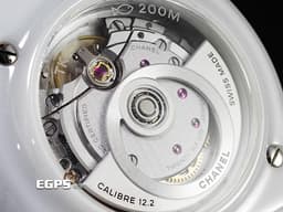 CHANEL 香奈兒 J12 H10472 <font color="#05f0f0">白色高科技陶瓷材質 原廠鑽石時標 白色珍珠貝母面盤</font><font color="#ff0000"> 貝殼鑽面 透背款2025年保卡 </font>專利不鏽鋼蝴蝶扣 自動上鍊 33mm