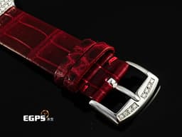 Franck Muller 法蘭穆勒 HEART 5002 MQ ZD C4 CD 18K白金材質 <font color="#05f0f0">原廠鑲嵌鑽石錶殼</font> <font color="#f4c3e2">紅色羅馬數字時標及4點鐘心型鑲鑽時標</font> <font color="#ff0000">新錶訂價:1,305,000元</font> 石英機芯 34.5x39.8mm