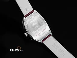 Franck Muller 法蘭穆勒 HEART 5002 MQ ZD C4 CD 18K白金材質 <font color="#05f0f0">原廠鑲嵌鑽石錶殼</font> <font color="#f4c3e2">紅色羅馬數字時標及4點鐘心型鑲鑽時標</font> <font color="#ff0000">新錶訂價:1,305,000元</font> 石英機芯 34.5x39.8mm