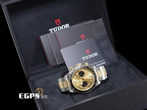 TUDOR 帝舵 Black Bay Chrono S&G 碧灣 79363N-0007 余文樂配色 金色熊貓面盤 18K黃金 半金款 79363 N 計時碼錶 MT5813自製機芯 2025年保卡 自動上鍊 41mm